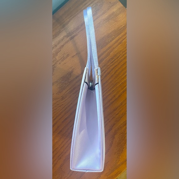 Satin Tote In Lavender Small - Picture 3 of 8